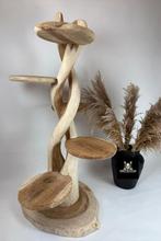 Luxe Houten krabpaal | De Dubbel Twist 150 cm, Dieren en Toebehoren, Ophalen of Verzenden, Nieuw, Krabpaal