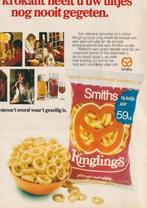 Retro reclame 1972 Smiths chips ringling ui smaak, Verzamelen, Verzenden, Overige typen