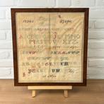 Antieke Merklap 1885 - Sampler - Borduurwerk, Ophalen of Verzenden