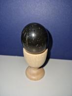edelsteen mineraal onyx ei 168 gram zwart, Ophalen of Verzenden, Mineraal