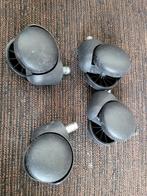 4 wielen voor harde vloeren zwenkwielen, Doe-het-zelf en Verbouw, Zwenkwielen, Ophalen of Verzenden, Zo goed als nieuw