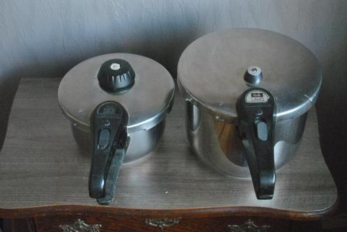 Hogedrukpannen, 2 stuks, Fissler vitavit, Huis en Inrichting, Keuken | Potten en Pannen, Gebruikt, Pannenset, Ophalen of Verzenden