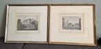 2 oude Duitse etsjes/prentjes, Antiek en Kunst, Kunst | Etsen en Gravures, Ophalen of Verzenden