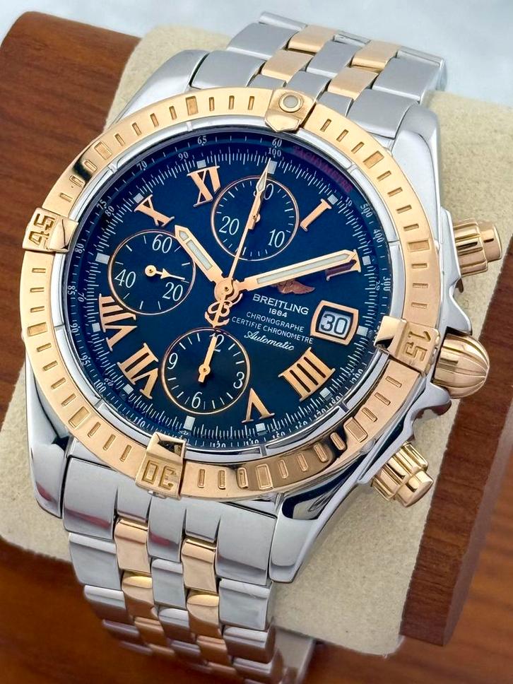 Breitling Chronomat Evolution C13356 Goud 2007, Sieraden, Tassen en Uiterlijk, Horloges | Heren, Zo goed als nieuw, Overige merken