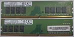 16GB DDR4 2x8GB PC4-21300 2666Mhz Samsung Desktop 1837 1843, Gebruikt, Verzenden, Desktop, 16 GB