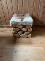 Kruk Geitenhuid / boomstammetjes, Ophalen, Zo goed als nieuw, Hout