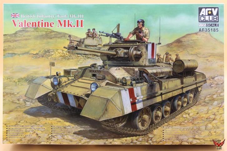 ROWASP | AFV Club 1/35 British Tank Mk III Valentine Mk II, Hobby en Vrije tijd, Modelbouw | Auto's en Voertuigen, Nieuw, Tank