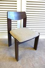 Prachtige wenge brutalist stoel, Huis en Inrichting, Stoelen, Ophalen, Hout, Gebruikt, Bruin