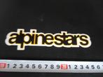 sticker zwart logo ALPINESTARS motorsport actiesport veilig*, Ophalen, Zo goed als nieuw