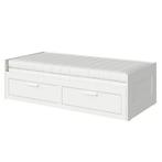 IKEA BRIMNES bedbank + 2 matrassen | ZGAN | Logeerbed, Huis en Inrichting, Slaapkamer | Bedden, Ophalen, Wit, Tweepersoons, Zo goed als nieuw
