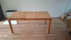 Verlengbare eettafel eikenhout, Huis en Inrichting, Ophalen, Gebruikt, Eikenhout, 50 tot 100 cm