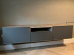 IKEA Besta tv meubel grijs met grijs eiken look, Huis en Inrichting, Ophalen, Gebruikt, 150 tot 200 cm, Minder dan 100 cm