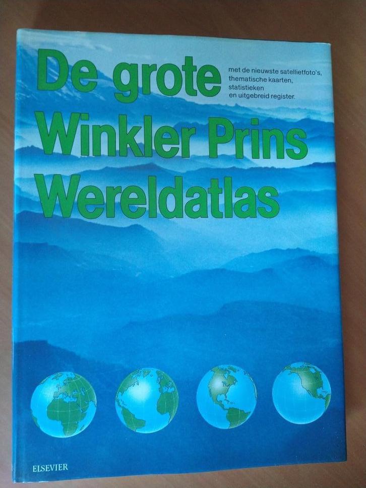 De grote Winkler Prins Wereldatlas, Boeken, Atlassen en Landkaarten, Zo goed als nieuw, Landkaart, Wereld, 1800 tot 2000, Ophalen of Verzenden
