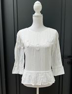 Zara witte katoenen geborduurde blouse maat XS, Zara, Maat 34 (XS) of kleiner, Ophalen of Verzenden, Wit
