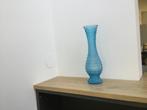 Mooie vintage Empoli vaas blauw, gedraaid relief, als nieuw, Huis en Inrichting, Woonaccessoires | Vazen, Ophalen, Blauw, Minder dan 50 cm
