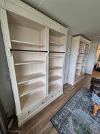 2 prachtige witte boekenkasten in brocante stijl boekenkast, Huis en Inrichting, Kasten | Boekenkasten, Ophalen, Gebruikt, 100 tot 150 cm