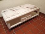 SALONTAFEL 4 LADES HARDHOUT -50% KORTING coffeetable Flamant, Ophalen, Gielen, Zo goed als nieuw, Info@houseofcoco.nl