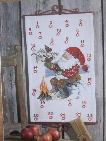 Borduur telpatroon onderonsje met de Kerstman beschikbaar voor biedingen