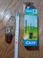 1x Calex kaarslamp B15d fitting  28 Watt, Nieuw, Bajonetsluiting, Ophalen of Verzenden, Halogeen (gloei)lamp