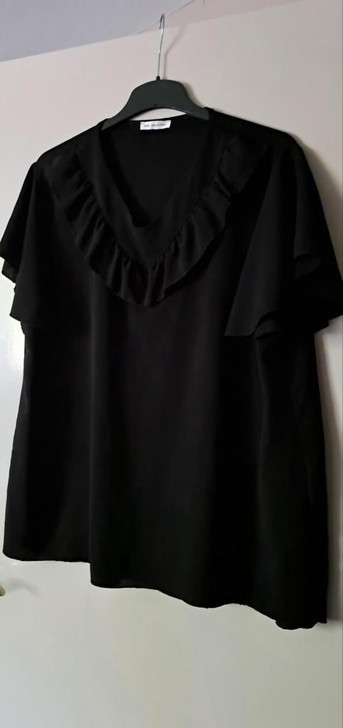Zwarte blouse, Kleding | Dames, Grote Maten, Zo goed als nieuw, Blouse of Tuniek, Zwart, Ophalen of Verzenden