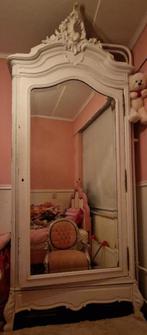 antieke mahonie houten spiegelkast, Huis en Inrichting, Kasten | Kledingkasten, Ophalen, Overige materialen, Gebruikt, Barok antiek