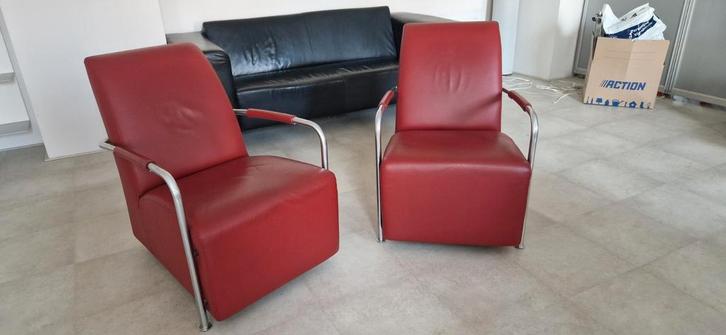 Gelderland fauteuil model 6420 jumboleer met certificaat, Huis en Inrichting, Fauteuils, Zo goed als nieuw, Leer, 50 tot 75 cm