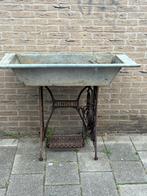 Brocante plantenbak, Tuin en Terras, Bloembakken en Plantenbakken, Ophalen, Minder dan 60 cm, Rond, Zo goed als nieuw