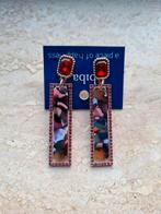BIBA feestelijke oorbellen goud rood 4 euro pp nieuw, Sieraden, Tassen en Uiterlijk, Oorbellen, Overige materialen, Hangers, Nieuw