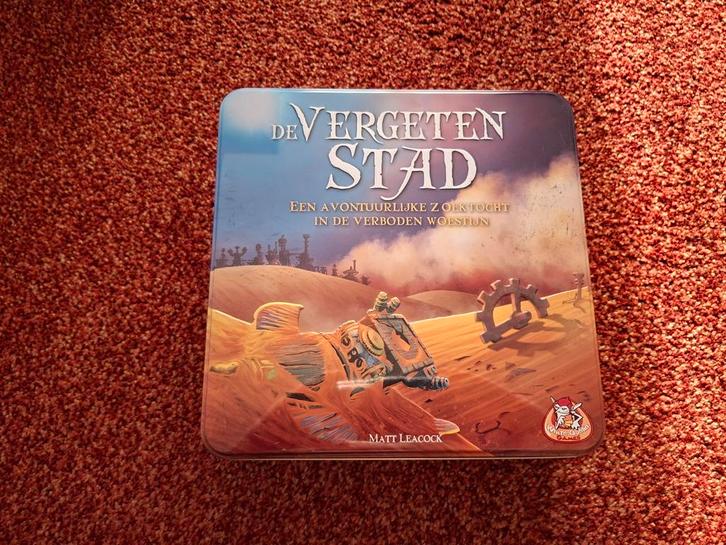 De Vergeten Stad - Nieuw in Blik!, Hobby en Vrije tijd, Gezelschapsspellen | Bordspellen, Nieuw, Ophalen of Verzenden