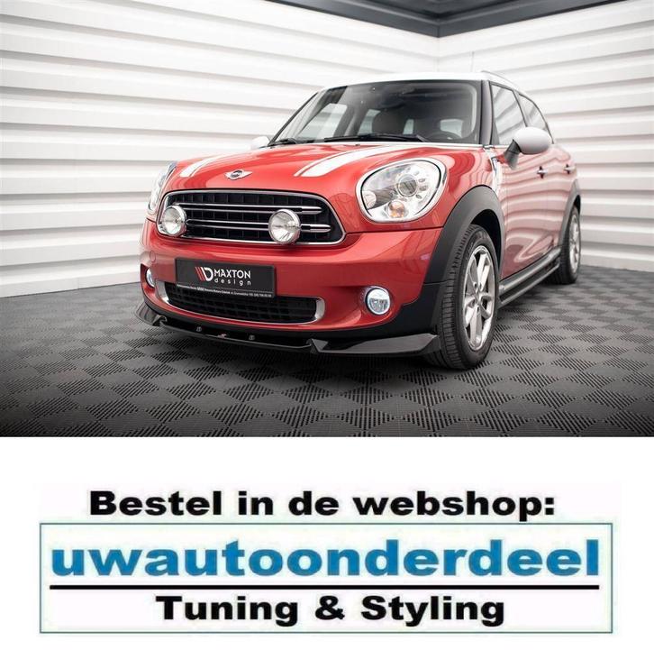 Maxton Design Spoiler Splitter Lip Mini Countryman R60 Facel, Auto diversen, Tuning en Styling, Ophalen of Verzenden