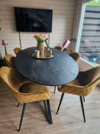 Eetkamerset met 6 stoelen zo goed als nieuw!, Huis en Inrichting, Tafels | Eettafels, Ophalen, Zo goed als nieuw, Vijf personen of meer