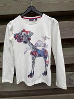 Mexx mt 134-140 shirt - longsleeve hond giraf ecru zgan, Meisje, Zo goed als nieuw, Shirt of Longsleeve, Ophalen
