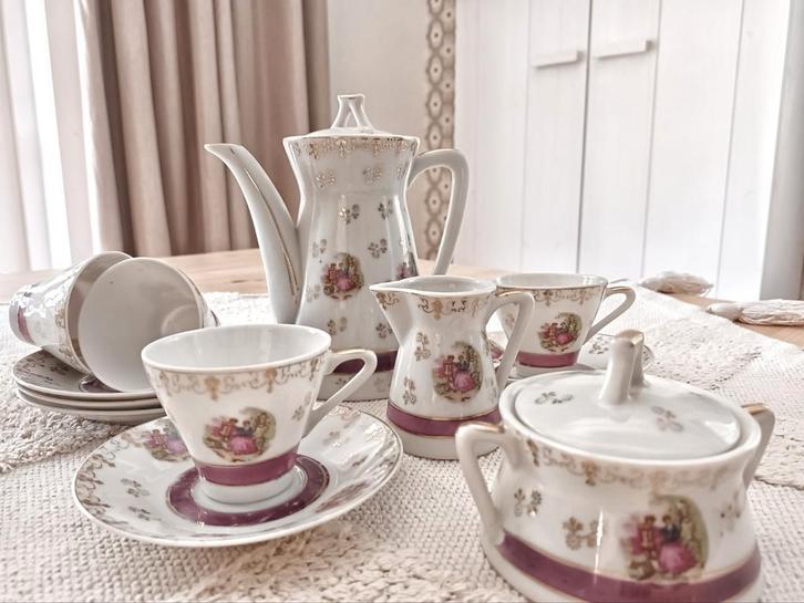 Vintage kinderservies, Antiek en Kunst, Antiek | Servies compleet, Verzenden