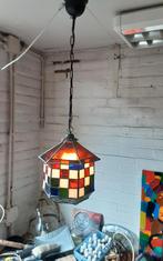 Fraaie art deco glas in lood lamp, Ophalen of Verzenden