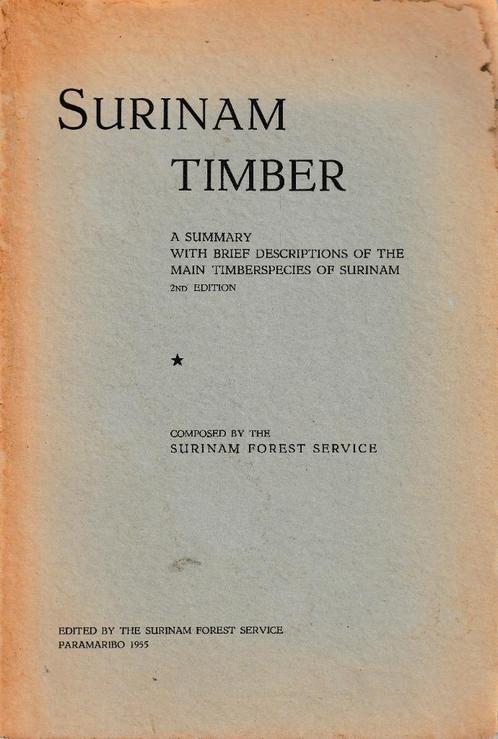 Surinam Timber, Boeken, Techniek, Gelezen, Ophalen of Verzenden