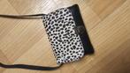 Schoudertas zwart met cheeta-flap, Ophalen of Verzenden, Gebruikt, Zwart, Overige merken