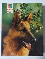 MB puzzle 1000 stukjes Duitse herder hond, Ophalen of Verzenden, Gebruikt
