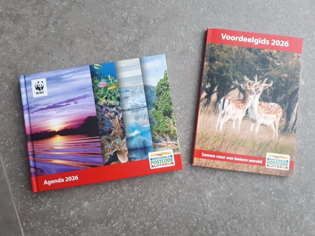postcodeloterij agenda met voordeelgids 2026, Diversen, Ophalen of Verzenden, Nieuw