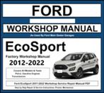 Ford Eco Sport 2012-2022 Workshop manual Ford ETIS 2022 USB, Verzenden