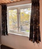 1 set verduisterende gordijnen New York, Huis en Inrichting, 150 tot 200 cm, Ophalen of Verzenden, Zo goed als nieuw, Grijs