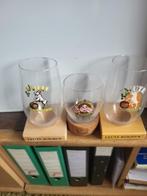 BIERGLAZEN -121- PUNT BODEM/EFTELING + LEUTE BOK 2X., Verzamelen, Biermerken, Ophalen, Nieuw, Glas of Glazen, Overige merken