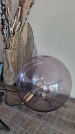 Stijlvolle rookglas tafellamp, Huis en Inrichting, Ophalen, Zo goed als nieuw, Glas, Minder dan 100 cm