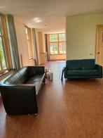 GRATIS Leren banken, Huis en Inrichting, Ophalen, Gebruikt, Metaal