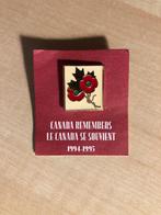 Speldje Pin Canada Einde Tweede Wereldoorlog 1994-1995., Embleem of Badge, Overige soorten, Overige gebieden, Ophalen of Verzenden