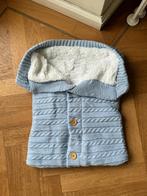 Voetenzak gebreid lichtblauw crochet baby zak teddy blauw, Nieuw, Minder dan 70 cm, Ophalen of Verzenden, Deken