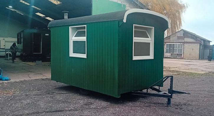 Pipowagen schaftwagen schaftkeet bouwkeet pipo wagen te koop, Doe-het-zelf en Verbouw, Bouwketen en Schaftketen, Gebruikt, Ophalen