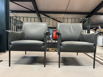 2 Nieuw Design in Stock Limec fauteuils grijs leer stoel beschikbaar voor biedingen