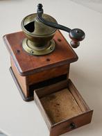 Franse houten schoot-koffiemolen antiek - jaren 1900/1930, Ophalen