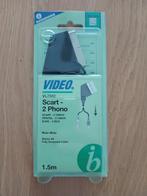 Scart - 2 Phono kabel 1,5m, Ophalen of Verzenden, Zo goed als nieuw, Minder dan 2 meter, Scartkabel