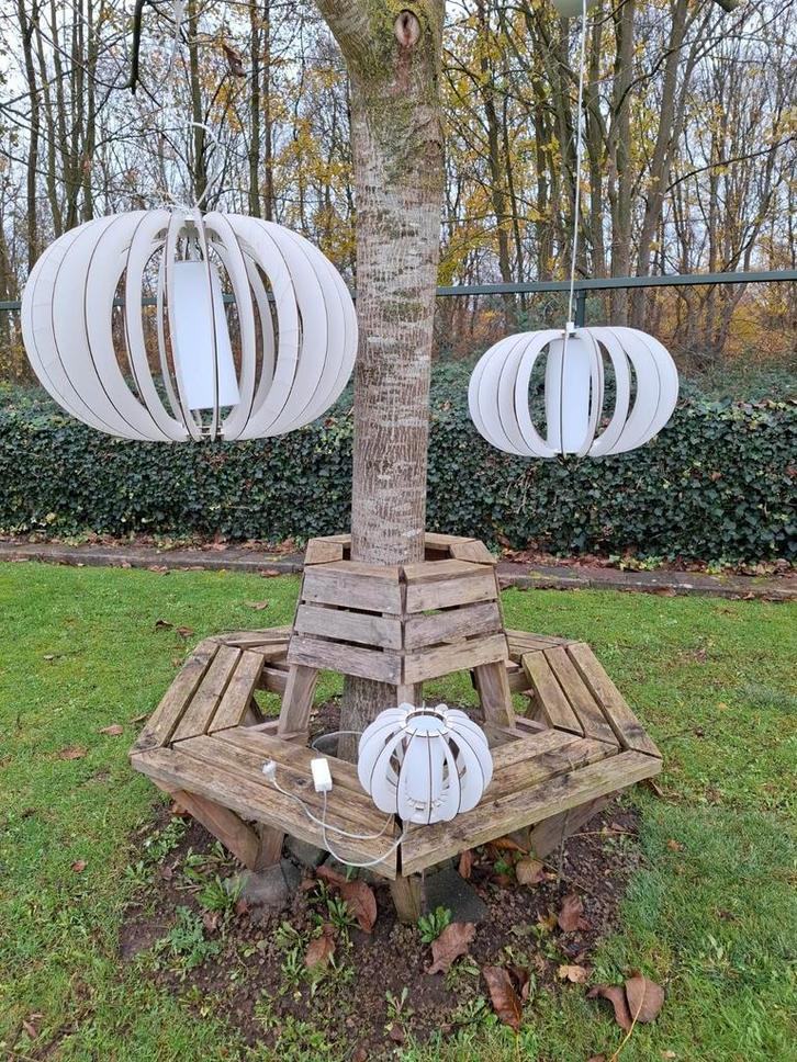 Hanglampen 2x . Gratis tafellamp, Huis en Inrichting, Lampen | Hanglampen, Gebruikt, Minder dan 50 cm, Ophalen